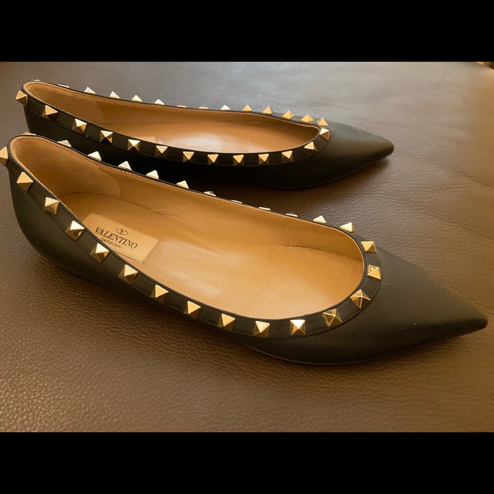 Valentino Rockstud Ballet Flats